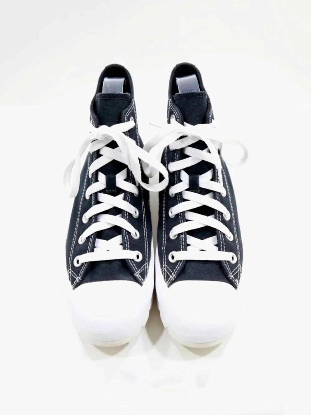 Converse CTAS Hi Lugged Platform Black Canvas High Top Sneakers - 8 - Picture 6 of 7